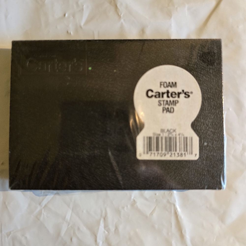 Carter's Black Foam Stamp Pad New